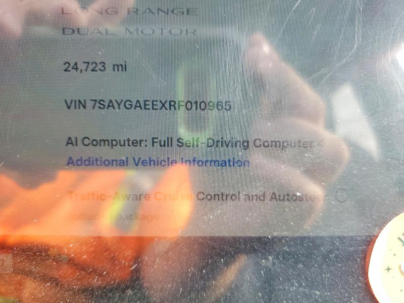 Продажа на аукционе авто 2024 Tesla Model Y, vin: 7SAYGAEEXRF010965, номер лота: 67742386
