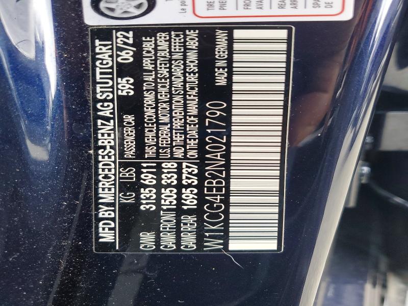 Продаж на аукціоні авто 2022 Mercedes-benz Eqs Sedan, vin: W1KCG4EB2NA021790, номер лоту: 68016156