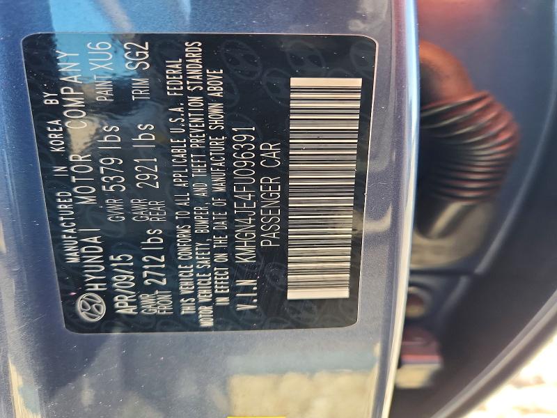 Продаж на аукціоні авто 2015 Hyundai Genesis, vin: KMHGN4JE4FU096391, номер лоту: 69186236