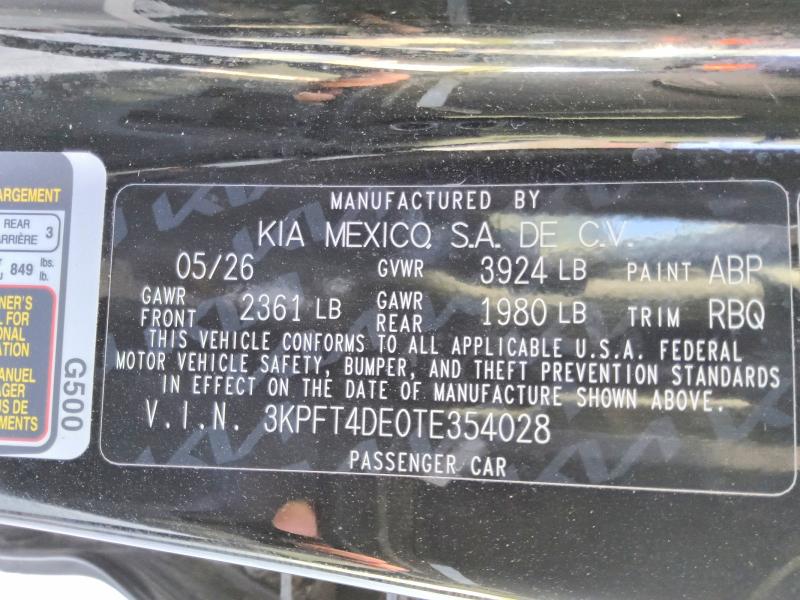 68190256 :رقم المزاد ، 3KPFT4DE0TE354028 vin ، 2026 Kia K4 مزاد بيع