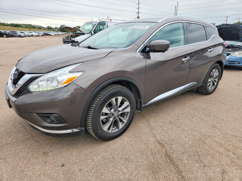 Auction sale of the 2016 Nissan Murano, vin: 5N1AZ2MH3GN111933, lot number: 67672726
