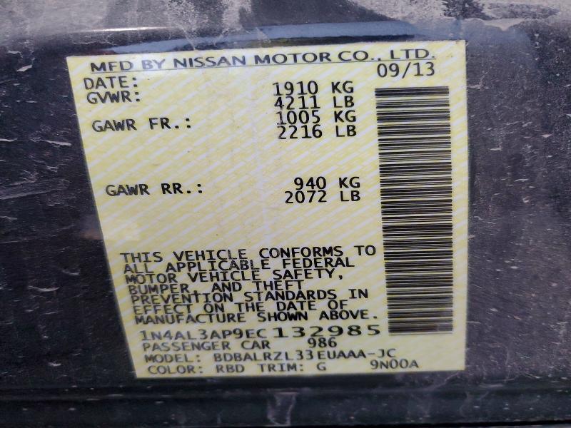 68037846 :رقم المزاد ، 1N4AL3AP9EC132985 vin ، 2014 Nissan Altima مزاد بيع