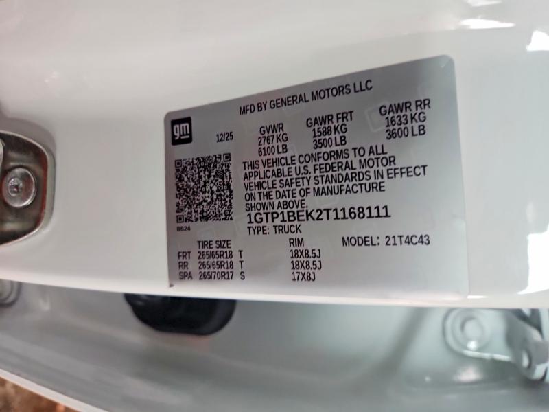 Продажа на аукционе авто 2026 Gmc Canyon, vin: 1GTP1BEK2T1168111, номер лота: 70456296