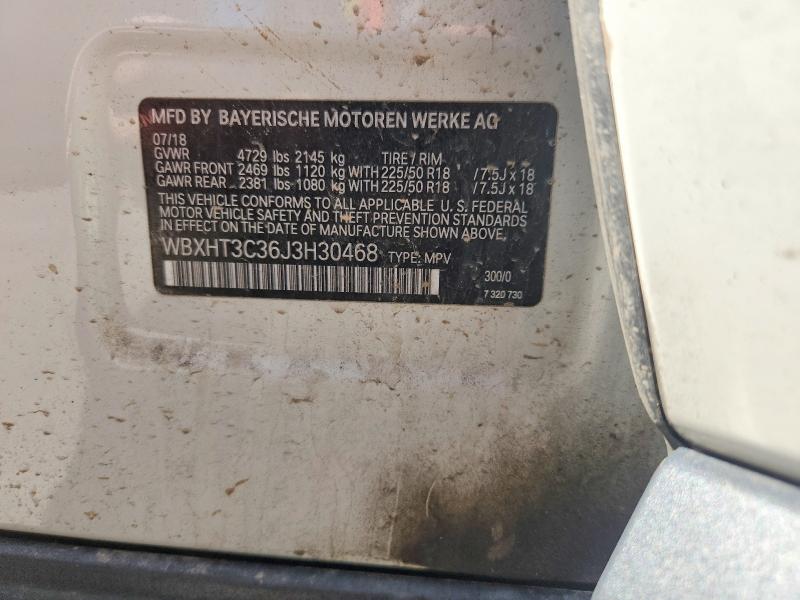 Продаж на аукціоні авто 2018 Bmw X1, vin: WBXHT3C36J3H30468, номер лоту: 68231616