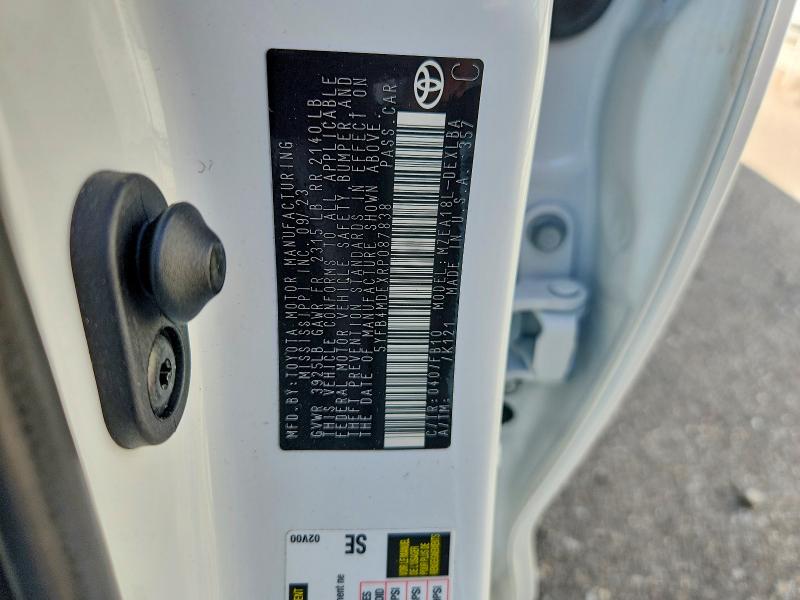 Auction sale of the 2024 Toyota Corolla, vin: 5YFB4MDEXRP087838, lot number: 68001156