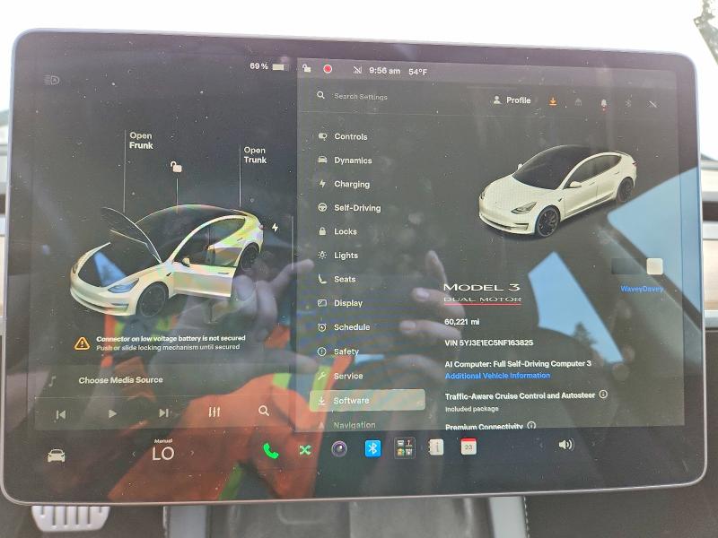 67017456 :رقم المزاد ، 5YJ3E1EC5NF163825 vin ، 2022 Tesla Model 3 مزاد بيع