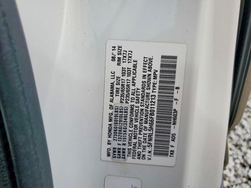 Продажа на аукционе авто 2015 Honda Odyssey, vin: 5FNRL5H66FB011213, номер лота: 69935146