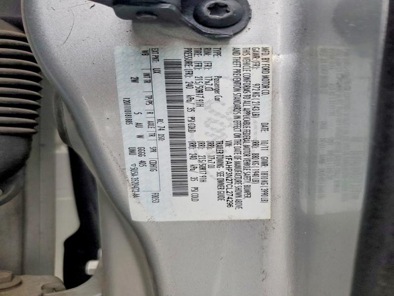 Aukcja sprzedaży 2012 Ford Focus, vin: 1FAHP3N27CL274296, numer aukcji: 70553776
