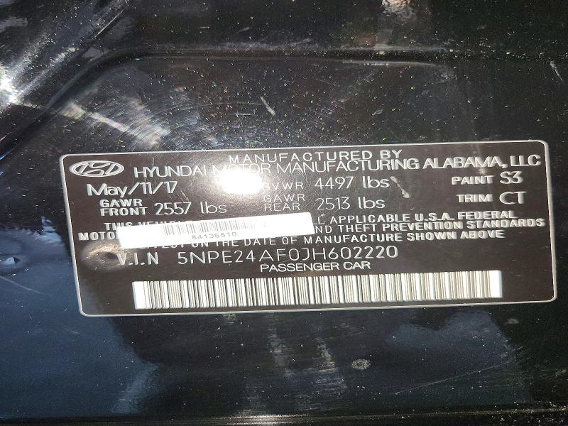 Продажа на аукционе авто 2018 Hyundai Sonata, vin: 5NPE24AF0JH602220, номер лота: 70736976