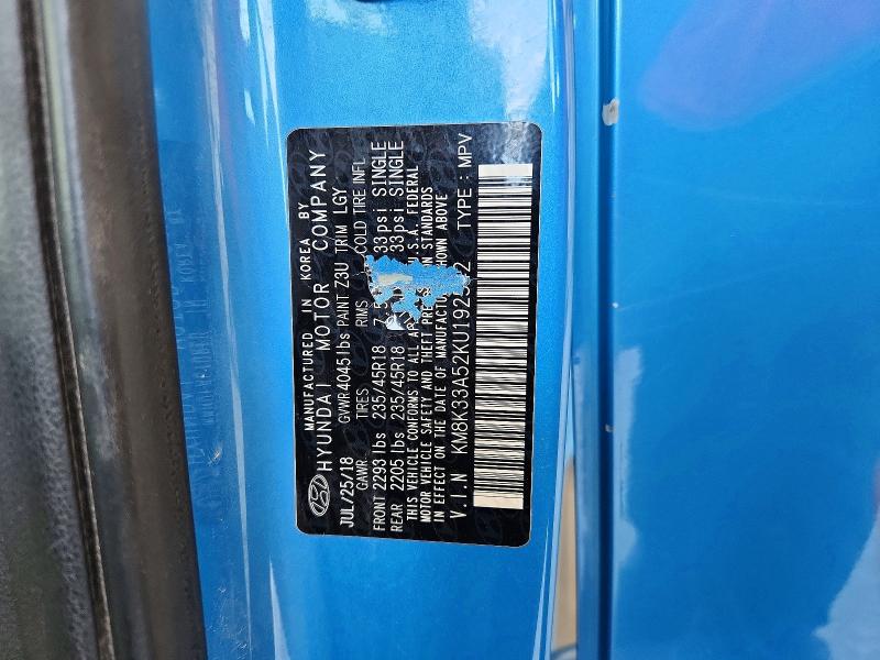 Aukcja sprzedaży 2019 Hyundai Kona, vin: KM8K33A52KU192542, numer aukcji: 68056376