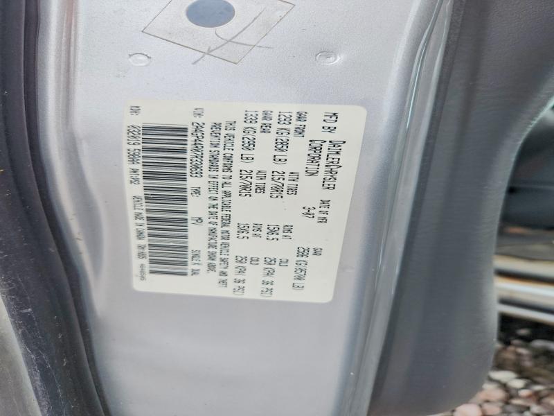 68595736 :رقم المزاد ، 2A4GP44R07R330693 vin ، 2007 Chrysler Town & Country مزاد بيع