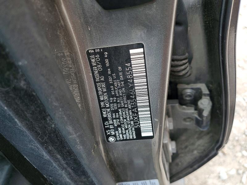 Aukcja sprzedaży 2006 Bmw X5, vin: 5UXFA13546LY48554, numer aukcji: 69075036