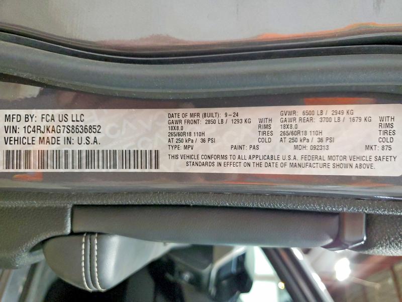 Продаж на аукціоні авто 2025 Jeep Grand Cherokee, vin: 1C4RJKAG7S8636852, номер лоту: 68975876