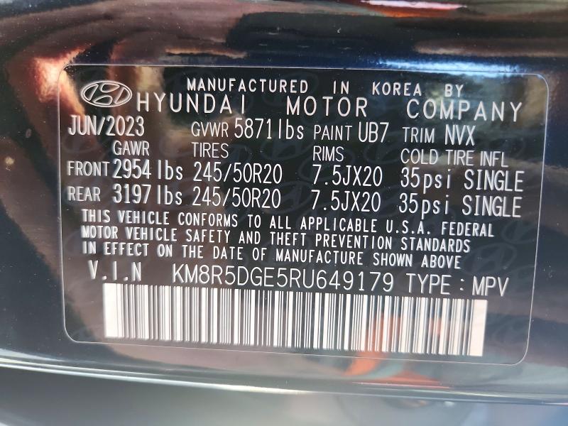 Aukcja sprzedaży 2024 Hyundai Palisade, vin: KM8R5DGE5RU649179, numer aukcji: 70076306