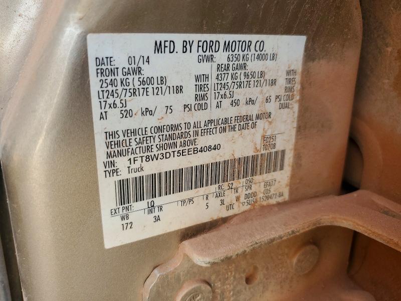 Продажа на аукционе авто 2014 Ford F350, vin: 1FT8W3DT5EEB40840, номер лота: 69632546