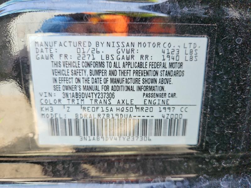 Продаж на аукціоні авто 2026 Nissan Sentra, vin: 3N1AB9DV4TY237306, номер лоту: 68932526