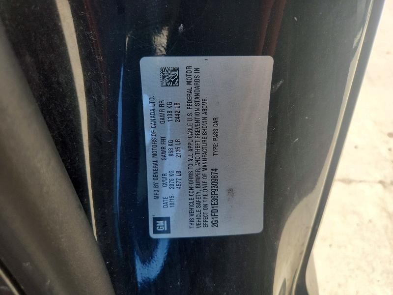 69779126 :رقم المزاد ، 2G1FD1E36F9309874 vin ، 2015 Chevrolet Camaro مزاد بيع