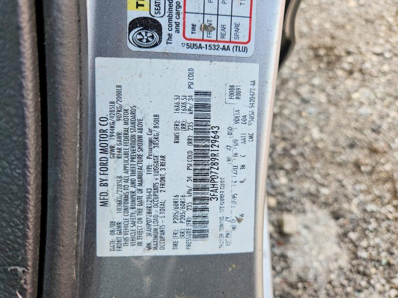 Продаж на аукціоні авто 2009 Ford Fusion, vin: 3FAHP07Z89R129643, номер лоту: 69774776