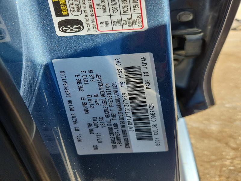 Aukcja sprzedaży 2016 Mazda 3, vin: JM1BM1U77G1277629, numer aukcji: 70110166