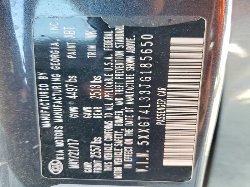 2018 Kia Optima მანქანა იყიდება აუქციონზე, vin: 5XXGT4L33JG185650, აუქციონის ნომერი: 68281676