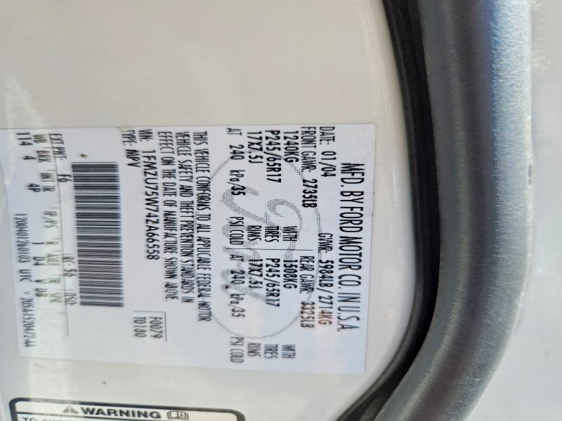 Продаж на аукціоні авто 2004 Ford Explorer, vin: 1FMZU75W74ZA66558, номер лоту: 69533696