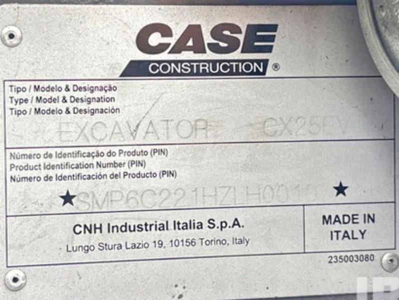 Продаж на аукціоні авто 2025 Case Cx25e V, vin: SMP6C221HZLH00107, номер лоту: 67651606