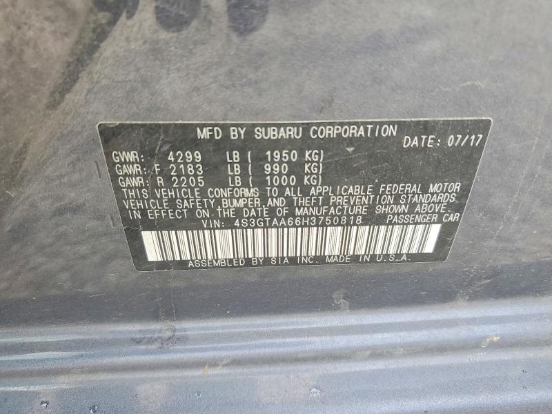 Продаж на аукціоні авто 2017 Subaru Impreza, vin: 4S3GTAA66H3750818, номер лоту: 69150456