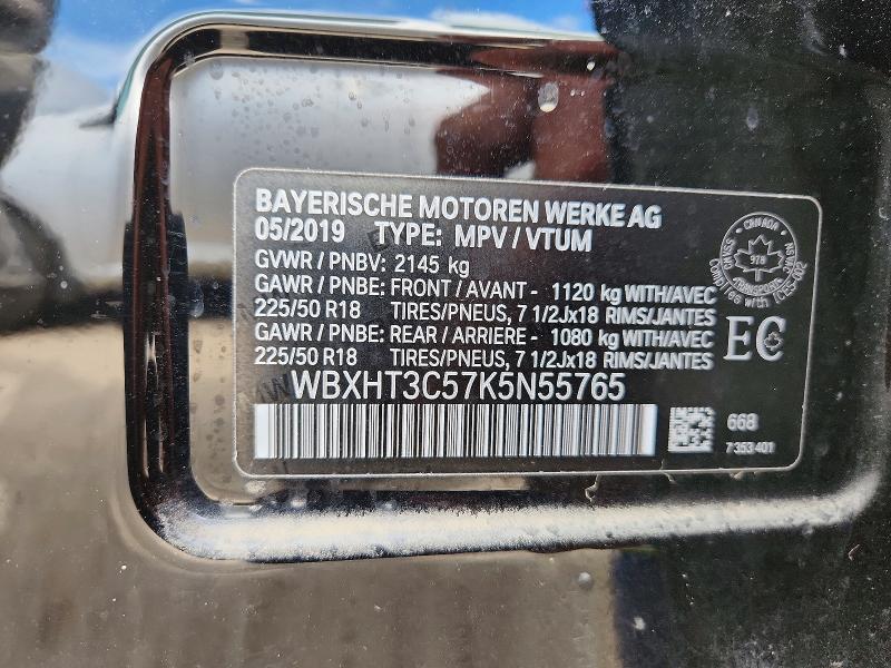 Aukcja sprzedaży 2019 Bmw X1, vin: WBXHT3C57K5N55765, numer aukcji: 68159556