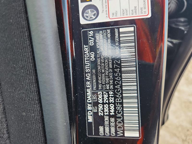 Продаж на аукціоні авто 2016 Mercedes-benz S, vin: WDDUG8FB6GA265472, номер лоту: 67554186