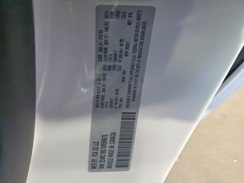 68278106 :رقم المزاد ، 2C4RC1BG1SR599675 vin ، 2025 Chrysler Pacifica مزاد بيع