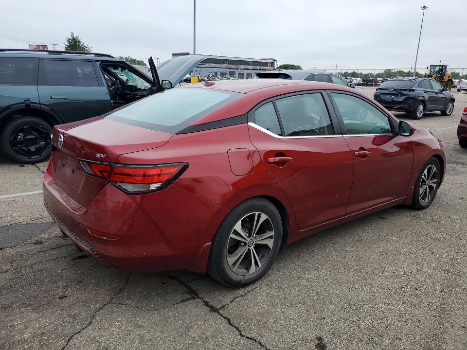 70140686 :رقم المزاد ، 3N1AB8CV3MY330380 vin ، 2021 Nissan Sentra مزاد بيع