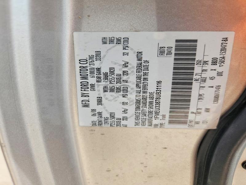 2008 Ford Explorer Sport Trac მანქანა იყიდება აუქციონზე, vin: 1FMEU33878UB31116, აუქციონის ნომერი: 70372386