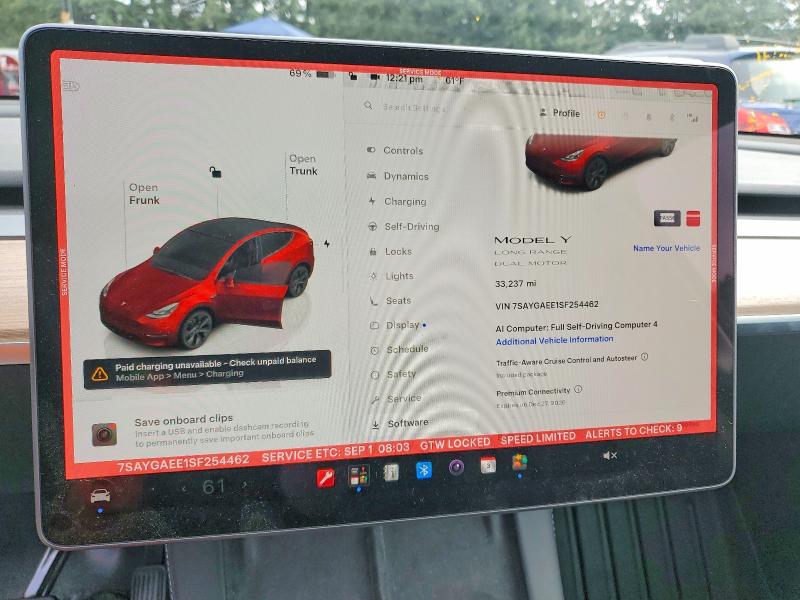 Aukcja sprzedaży 2025 Tesla Model Y, vin: 7SAYGAEE1SF254462, numer aukcji: 67348816