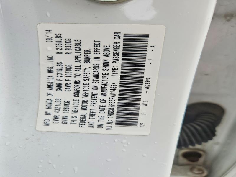 Продажа на аукционе авто 2015 Honda Accord, vin: 1HGCR2F85FA014864, номер лота: 68893306