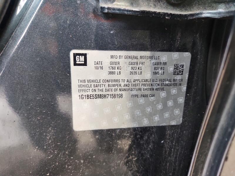 Продажа на аукционе авто 2017 Chevrolet Cruze, vin: 1G1BE5SM8H7158198, номер лота: 68804496