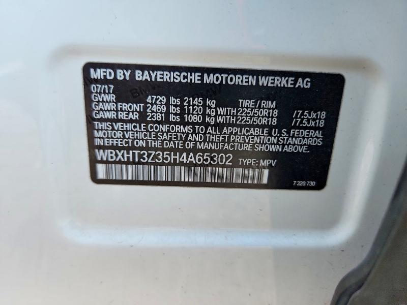 Aukcja sprzedaży 2017 Bmw X1, vin: WBXHT3Z35H4A65302, numer aukcji: 70649896