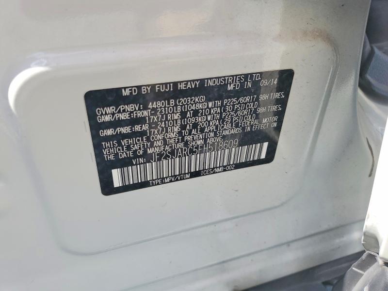 68923986 :رقم المزاد ، JF2SJARC5FH518609 vin ، 2015 Subaru Forester مزاد بيع