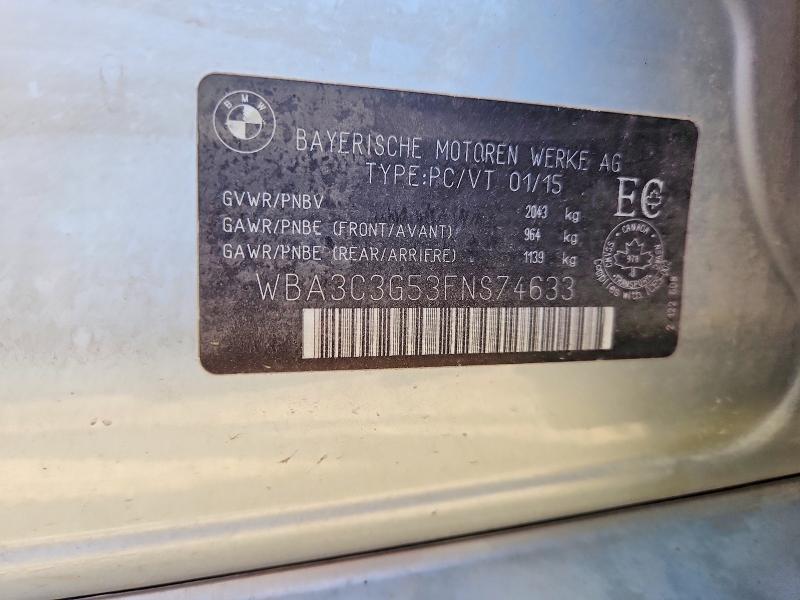 Aukcja sprzedaży 2015 Bmw 320, vin: WBA3C3G53FNS74633, numer aukcji: 68429856