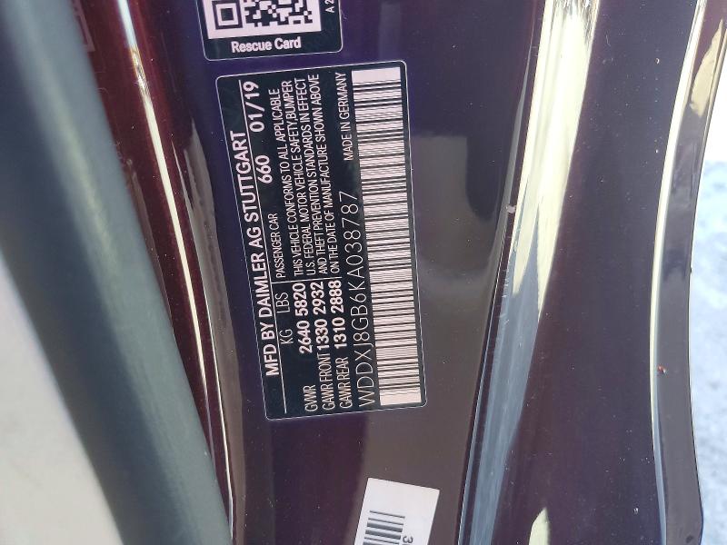 Продажа на аукционе авто 2019 Mercedes-benz S, vin: WDDXJ8GB6KA038787, номер лота: 69798936