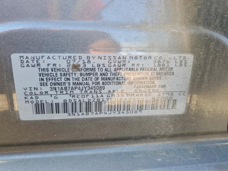 Продажа на аукционе авто 2018 Nissan Sentra, vin: 3N1AB7AP4JY345089, номер лота: 68746846