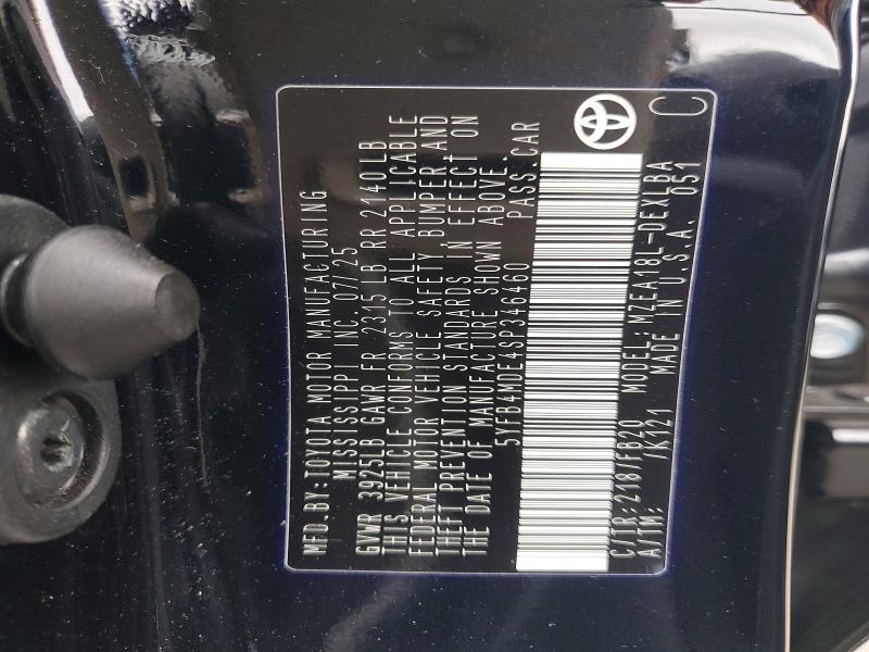 Продажа на аукционе авто 2025 Toyota Corolla, vin: 5YFB4MDE4SP346460, номер лота: 69159786