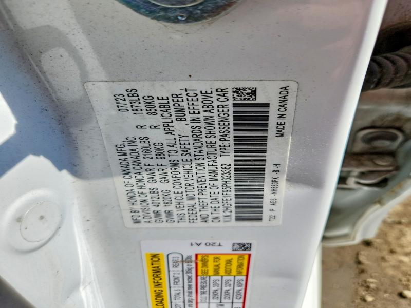Продажа на аукционе авто 2023 Honda Civic, vin: 2HGFE1F95PH323362, номер лота: 67978916