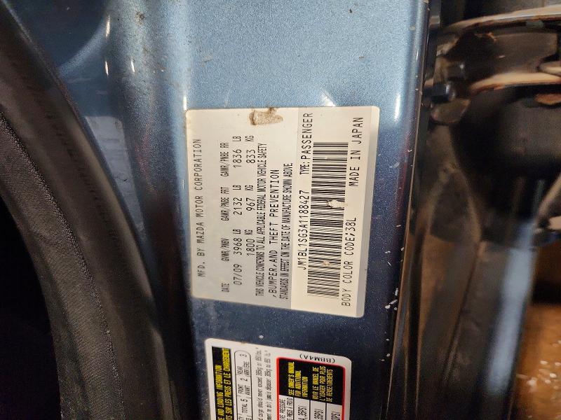 Продаж на аукціоні авто 2010 Mazda 3, vin: JM1BL1SG3A1188427, номер лоту: 68079446