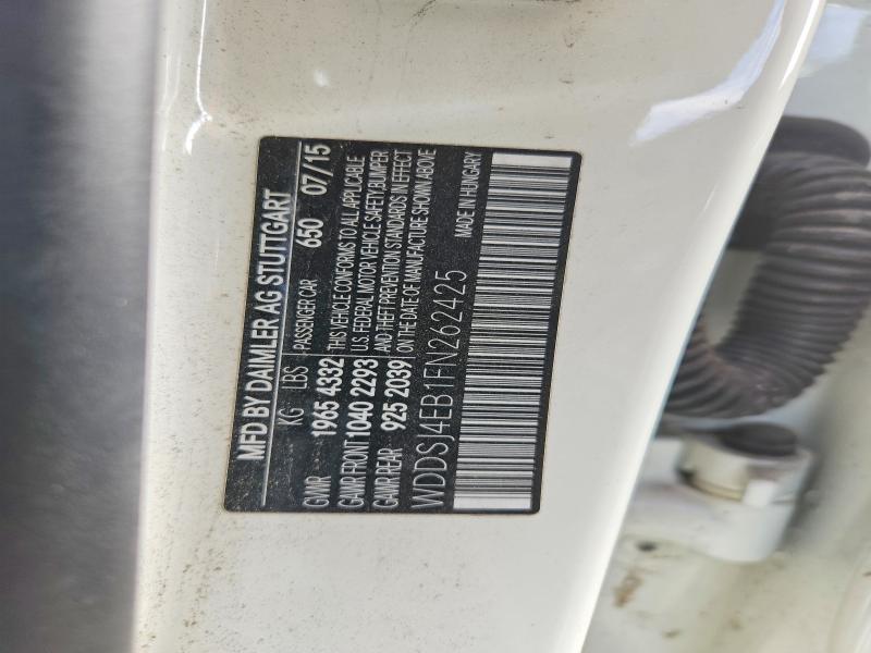 Aukcja sprzedaży 2015 Mercedes-benz Cla, vin: WDDSJ4EB1FN262425, numer aukcji: 67719986