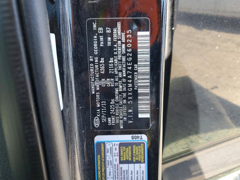 Aukcja sprzedaży 2014 Kia Optima, vin: 5XXGM4A74EG260235, numer aukcji: 69794106