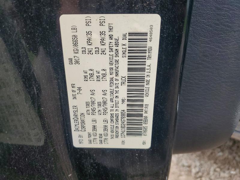 Aukcja sprzedaży 2004 Dodge Ram 1500, vin: 1D7HU18D24S789854, numer aukcji: 70781276