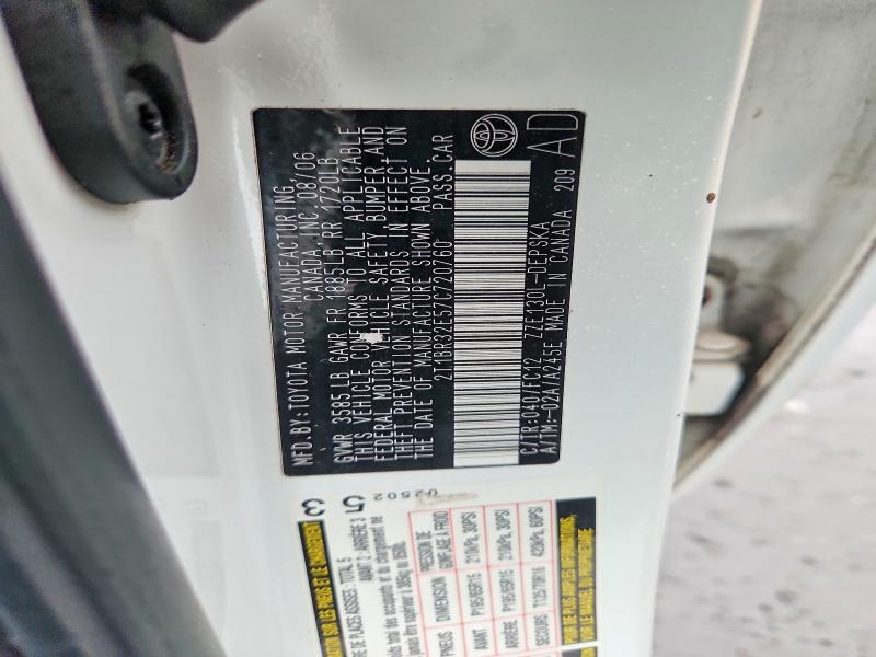 69968436 :رقم المزاد ، 2T1BR32E57C720760 vin ، 2007 Toyota Corolla مزاد بيع