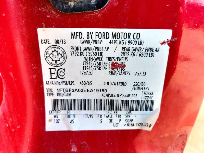 Продаж на аукціоні авто 2014 Ford F250, vin: 1FTBF2A62EEA19150, номер лоту: 70440506