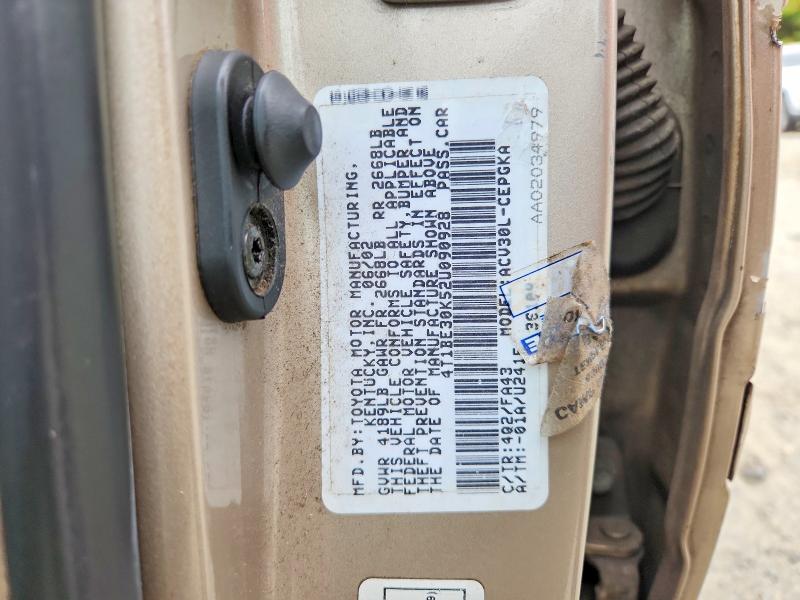 68495466 :رقم المزاد ، 4T1BE30K52U090928 vin ، 2002 Toyota Camry مزاد بيع