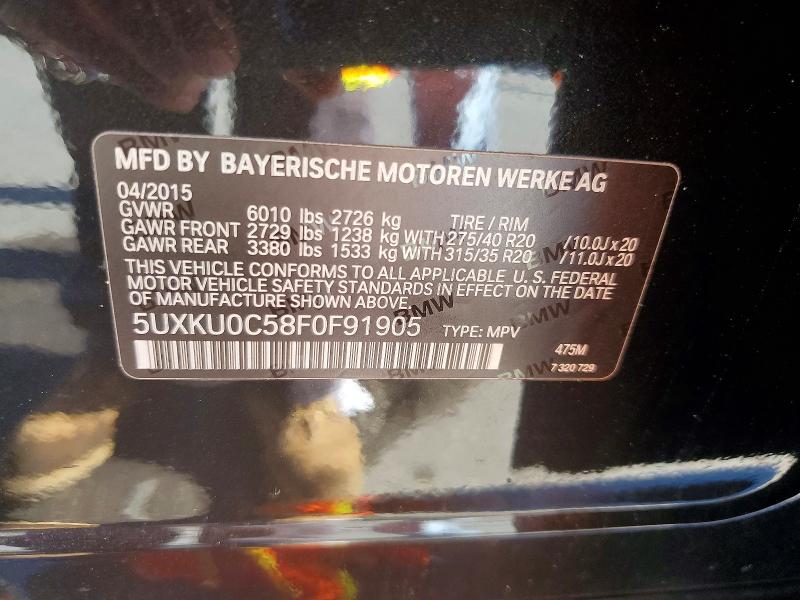 Aukcja sprzedaży 2015 Bmw X6, vin: 5UXKU0C58F0F91905, numer aukcji: 67437226
